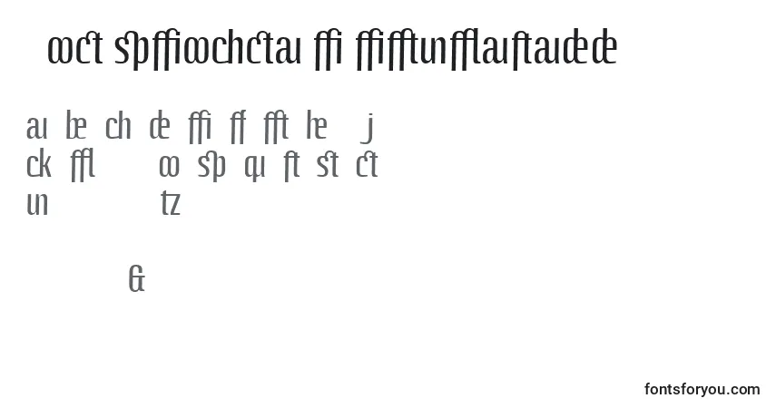 LinotypeoctaneRegularaddフォント–アルファベット、数字、特殊文字