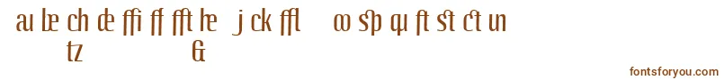 Шрифт LinotypeoctaneRegularadd – коричневые шрифты