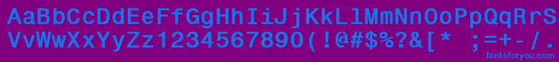 GallowsPole3 Font – Blue Fonts on Purple Background