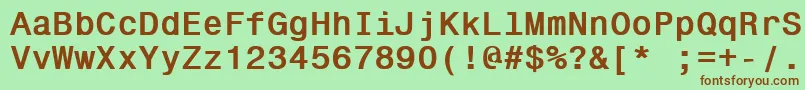 Шрифт GallowsPole3 – коричневые шрифты на зелёном фоне