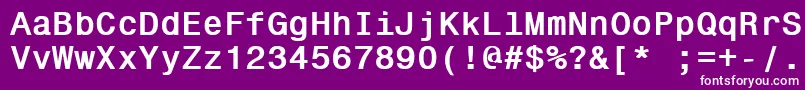 fuente GallowsPole3 – Fuentes Blancas Sobre Fondo Morado