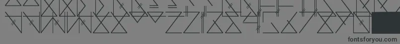 Skramline Font – Black Fonts on Gray Background