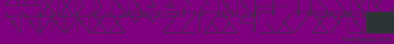 Fonte Skramline – fontes pretas em um fundo violeta