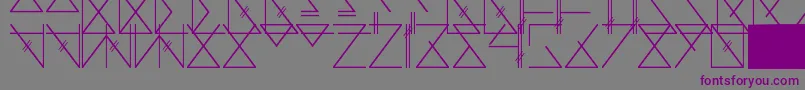 Skramline Font – Purple Fonts on Gray Background