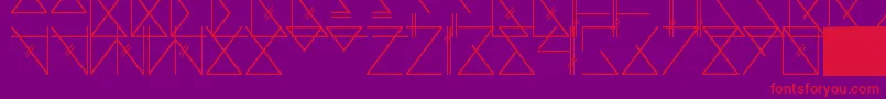 Шрифт Skramline – красные шрифты на фиолетовом фоне