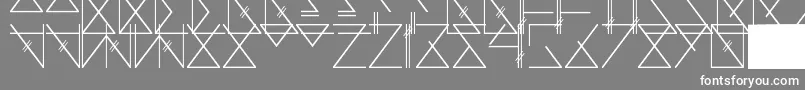Skramline Font – White Fonts on Gray Background