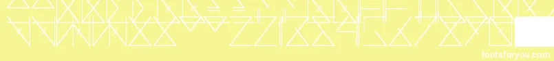 Skramline Font – White Fonts on Yellow Background