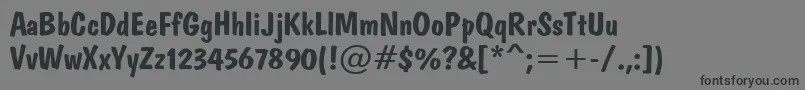 Domb Font – Black Fonts on Gray Background