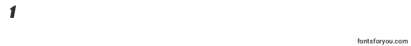 フォントBoltItalic – フォント数字1