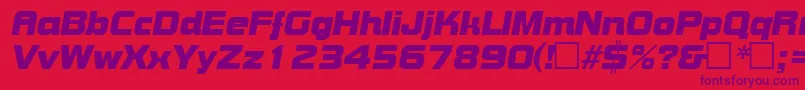 BoltItalic Font – Purple Fonts on Red Background