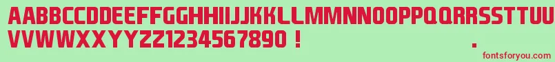 Easports15 Font – Red Fonts on Green Background