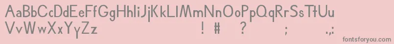 002Hartlayela Font – Gray Fonts on Pink Background
