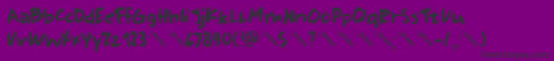 DkFullBlast Font – Black Fonts on Purple Background