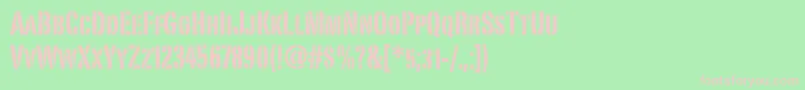 PortagoitcTt Font – Pink Fonts on Green Background