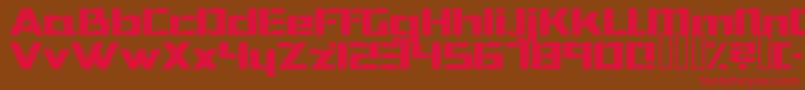 Hibernat Font – Red Fonts on Brown Background