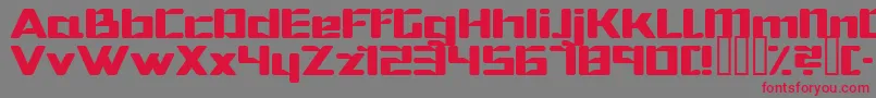 Hibernat Font – Red Fonts on Gray Background