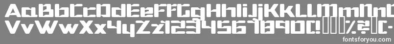 Hibernat Font – White Fonts on Gray Background