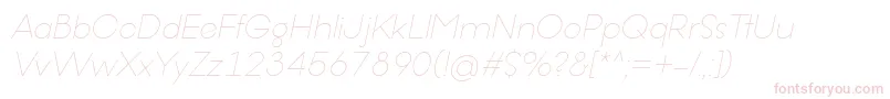 OfferingsRegularItalic Font – Pink Fonts on White Background