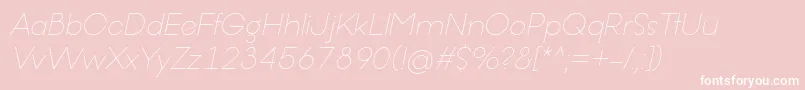 OfferingsRegularItalic Font – White Fonts on Pink Background