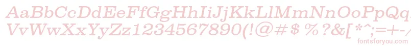 SpslclarendoncItalic Font – Pink Fonts on White Background