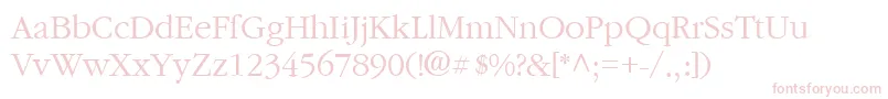 GarnetRegular Font – Pink Fonts on White Background