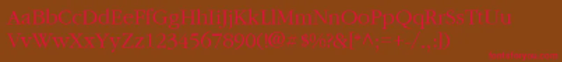 GarnetRegular Font – Red Fonts on Brown Background