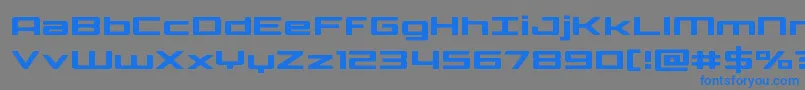Phoenicialowercase Font – Blue Fonts on Gray Background