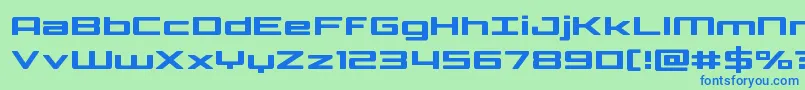 Phoenicialowercase Font – Blue Fonts on Green Background