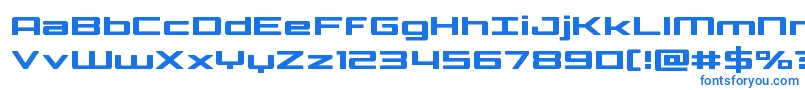 Phoenicialowercase-Schriftart – Blaue Schriften