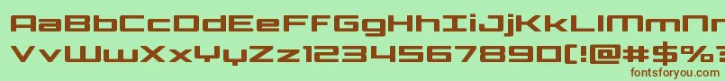Phoenicialowercase Font – Brown Fonts on Green Background