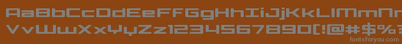 Phoenicialowercase Font – Gray Fonts on Brown Background