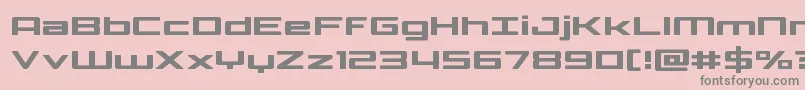 Phoenicialowercase Font – Gray Fonts on Pink Background