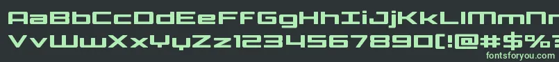 Phoenicialowercase Font – Green Fonts on Black Background