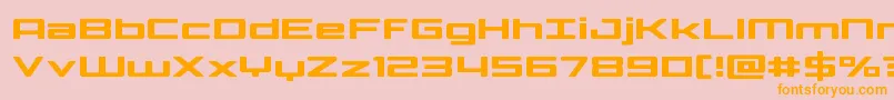 Phoenicialowercase Font – Orange Fonts on Pink Background