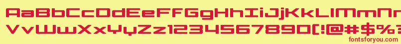 Phoenicialowercase Font – Red Fonts on Yellow Background