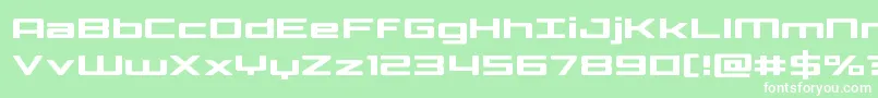 Phoenicialowercase Font – White Fonts on Green Background