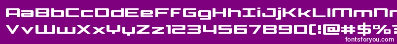 Phoenicialowercase Font – White Fonts on Purple Background