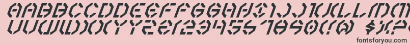 fuente Year3000Italic – Fuentes Negras Sobre Fondo Rosa