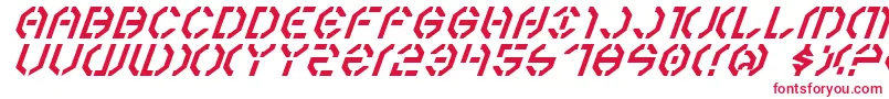 Year3000Italic-fontti – punaiset fontit