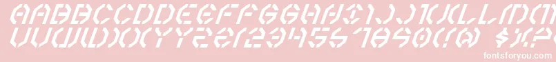 Year3000Italic Font – White Fonts on Pink Background