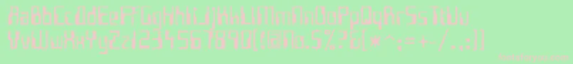 Futui Font – Pink Fonts on Green Background