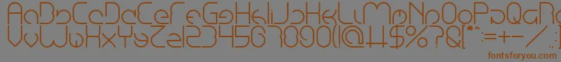 Emmilia Font – Brown Fonts on Gray Background
