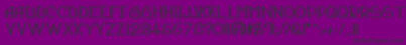 DraughtsmanBold Font – Black Fonts on Purple Background