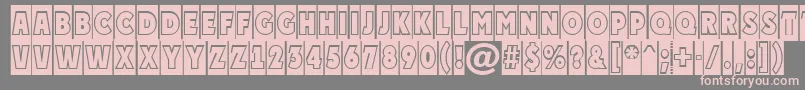 PlakattitulcmgrNormal Font – Pink Fonts on Gray Background