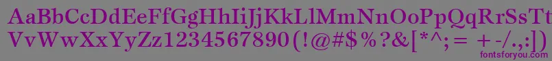 ItcEspritLtMedium Font – Purple Fonts on Gray Background