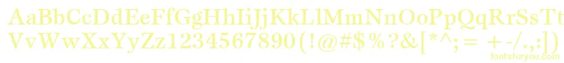 ItcEspritLtMedium Font – Yellow Fonts on White Background