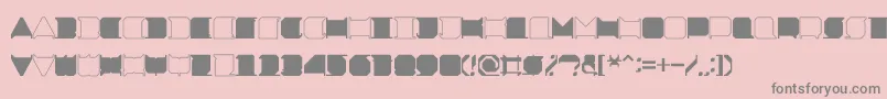 Police MinimalxRegular – polices grises sur fond rose