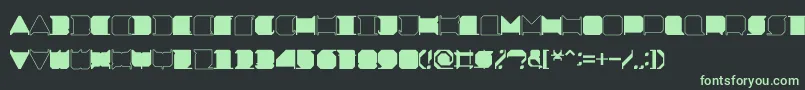 MinimalxRegular Font – Green Fonts on Black Background