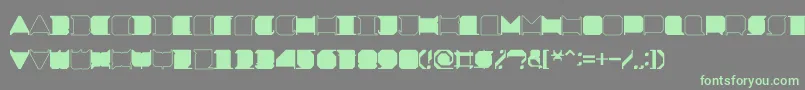 fuente MinimalxRegular – Fuentes Verdes Sobre Fondo Gris