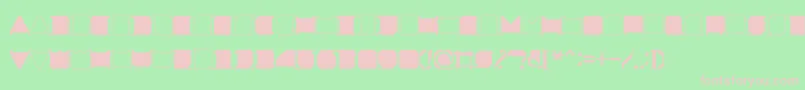 MinimalxRegular Font – Pink Fonts on Green Background